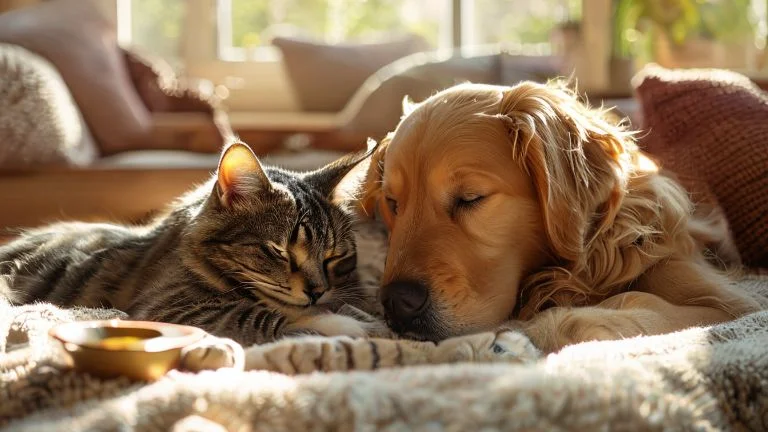 Gatos e Cães Idosos: Amizade Devagar e Encantadora