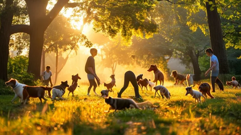 Passeios Matinais Turbinam Socialização Canina