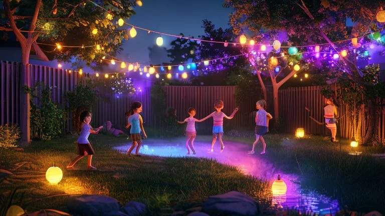 Luzes LED: Brincadeiras Noturnas Seguras